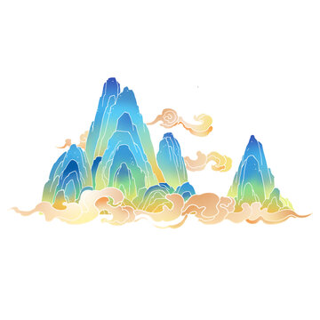 國風山水元素