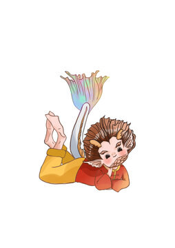 國(guó)潮風(fēng)神獸龍生九子螭吻魚龍擬人