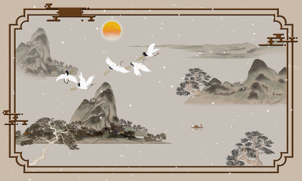 新中式山水畫