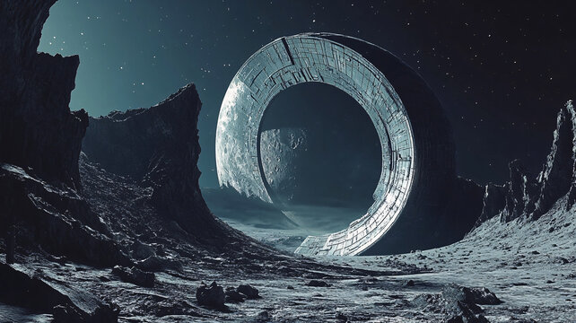 藍色科幻場景