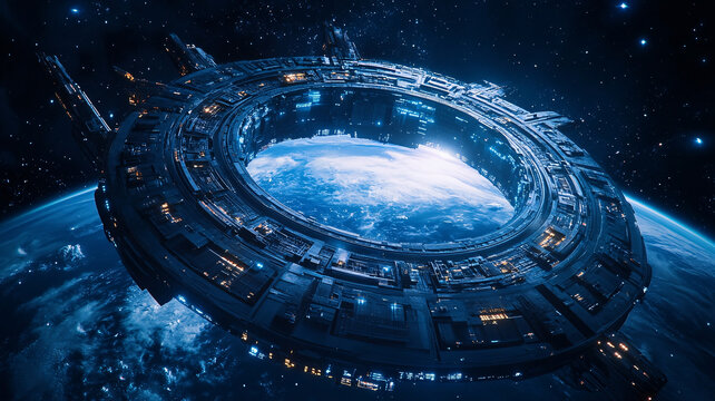 未來科技星際場景