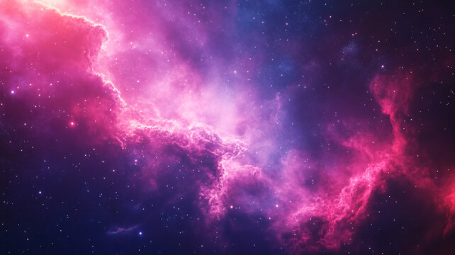 粉色高清星空
