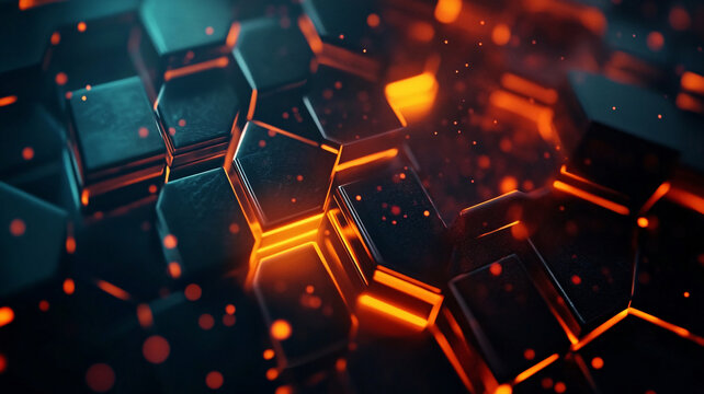 暖色幾何科技kv