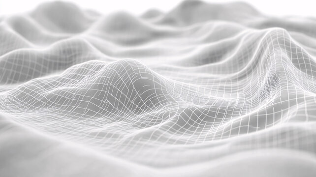 3d波浪線弧線弧形山