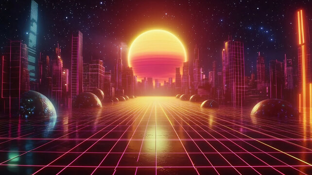 霓虹燈景觀