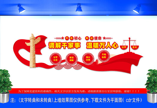 人民調(diào)解文化墻依法調(diào)解文化墻