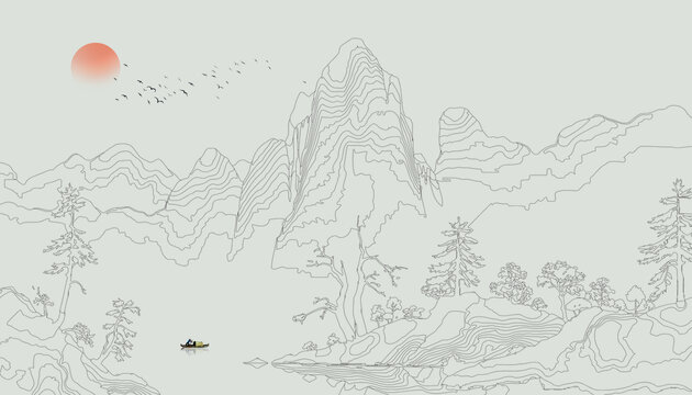 山水圖