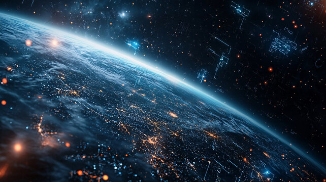 未來科技星際場景kv