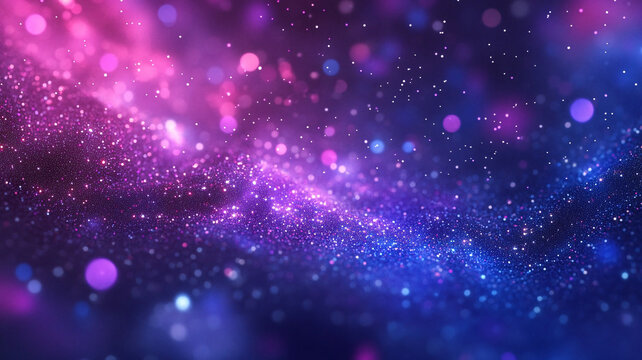 浪漫炫彩夢幻星空紫