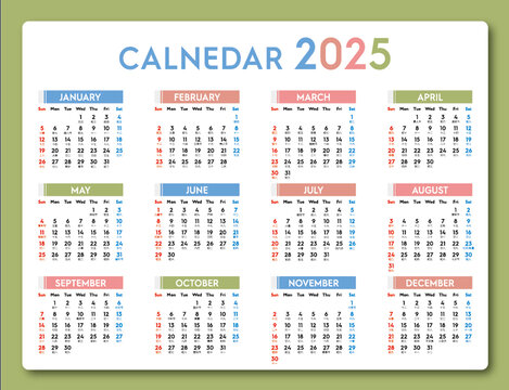2025年日歷
