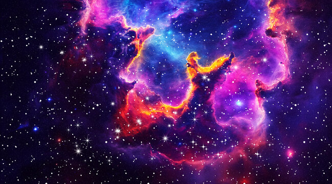 唯美夢幻星空星云