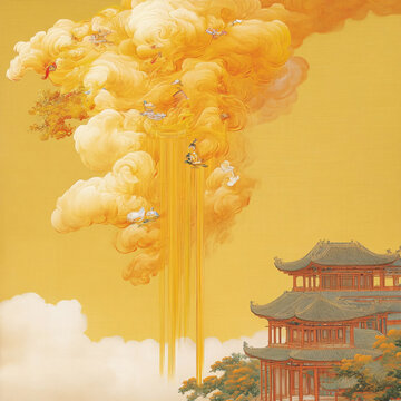 國(guó)潮云朵