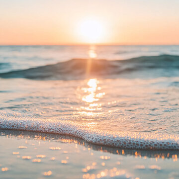 沙灘海灘海水水花泡沫