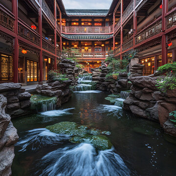 中式魚池