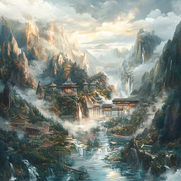 古風(fēng)仙境天上宮闕