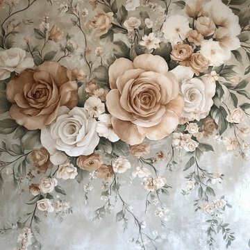 花卉墻紙