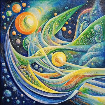 旋渦星空裝飾畫(huà)