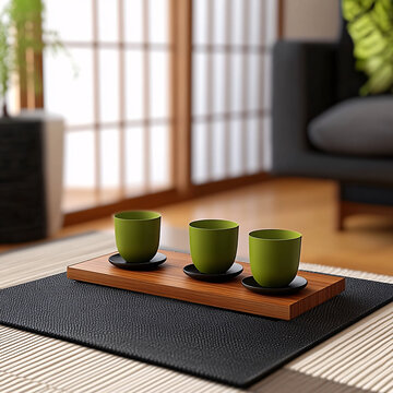 日式竹茶墊