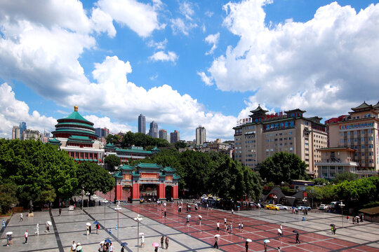 重慶人民廣場全景