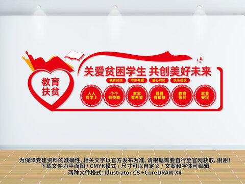教育扶貧文化墻
