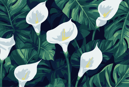 慈菇花矢量圖