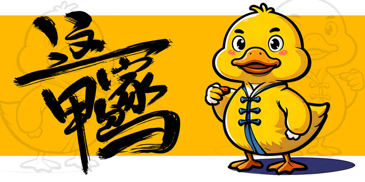 卡通鴨子插畫