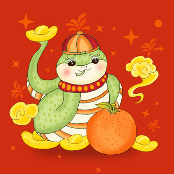 蛇年卡通