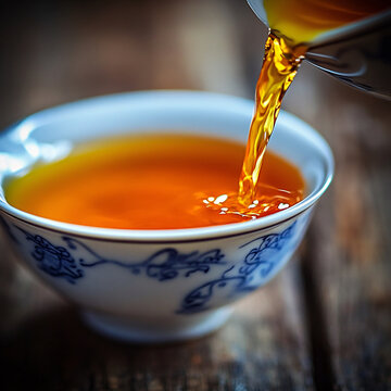 紅茶倒茶水
