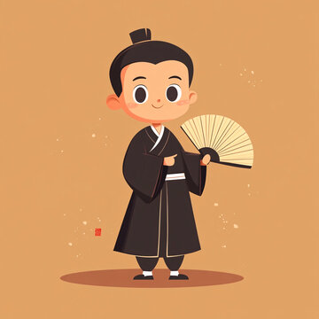 卡通小書生