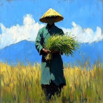 努力工作糧食系列作品