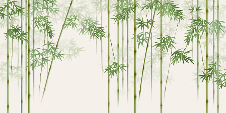 新中式竹子裝飾畫