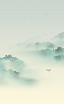 只此青綠山水畫