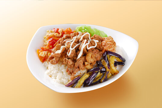 雞肉茄子飯
