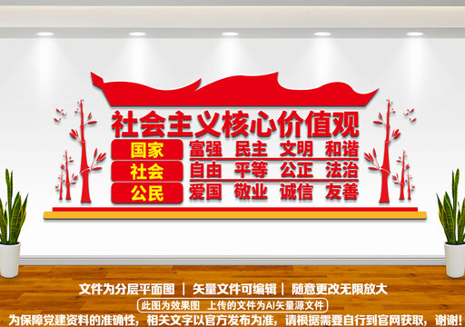 核心價(jià)值觀文化墻