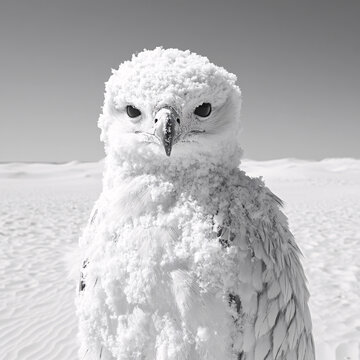 雪貓頭鷹