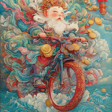 財神騎車