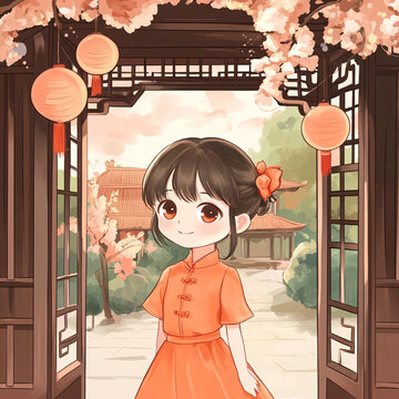 中國風Q版女孩