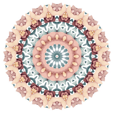 圓形復(fù)古中式傳統(tǒng)花紋圖案