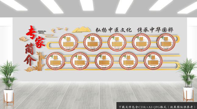 中醫(yī)專家簡介文化墻