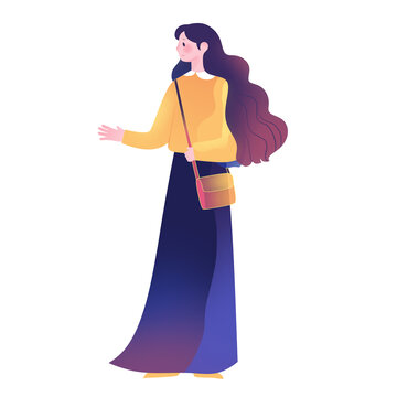 背著包的女孩