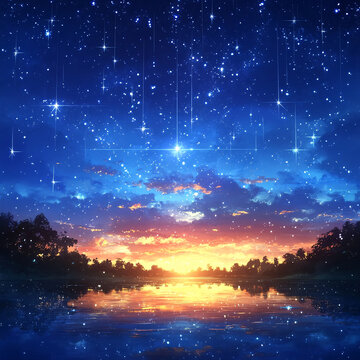 唯美星雨
