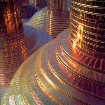 金色圓形建筑