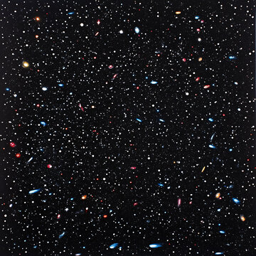 閃亮酷炫星空地面貼畫