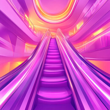 夢幻手扶電梯空間