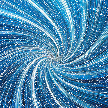 藍色旋渦星空