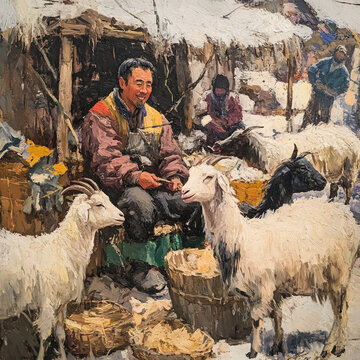 羊肉店壁畫(huà)