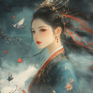 古風(fēng)美女頭像封面