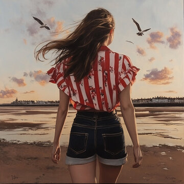 海邊少女
