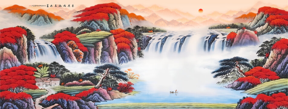 聚寶盆風(fēng)水畫