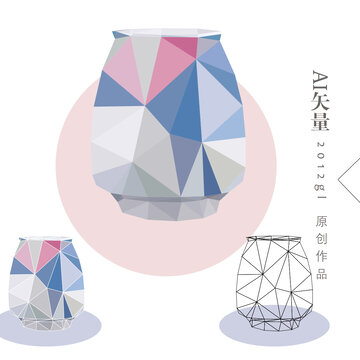 藝術(shù)花瓶插畫